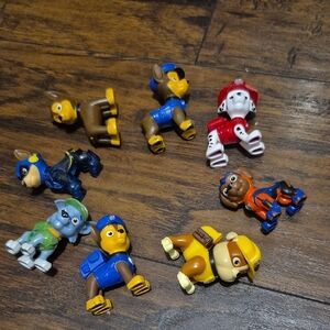 Paw Patrol Action Figures - Blue, Yellow, Red, Brown